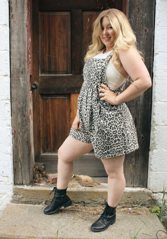 Leopard Short Overall