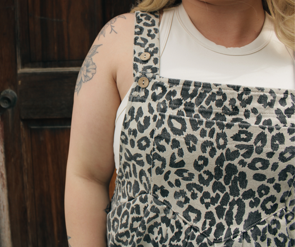 Leopard Short Overall
