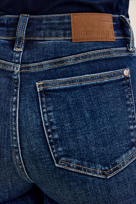 Judy Blue Petite High-Rise Trouser Flare Jeans
