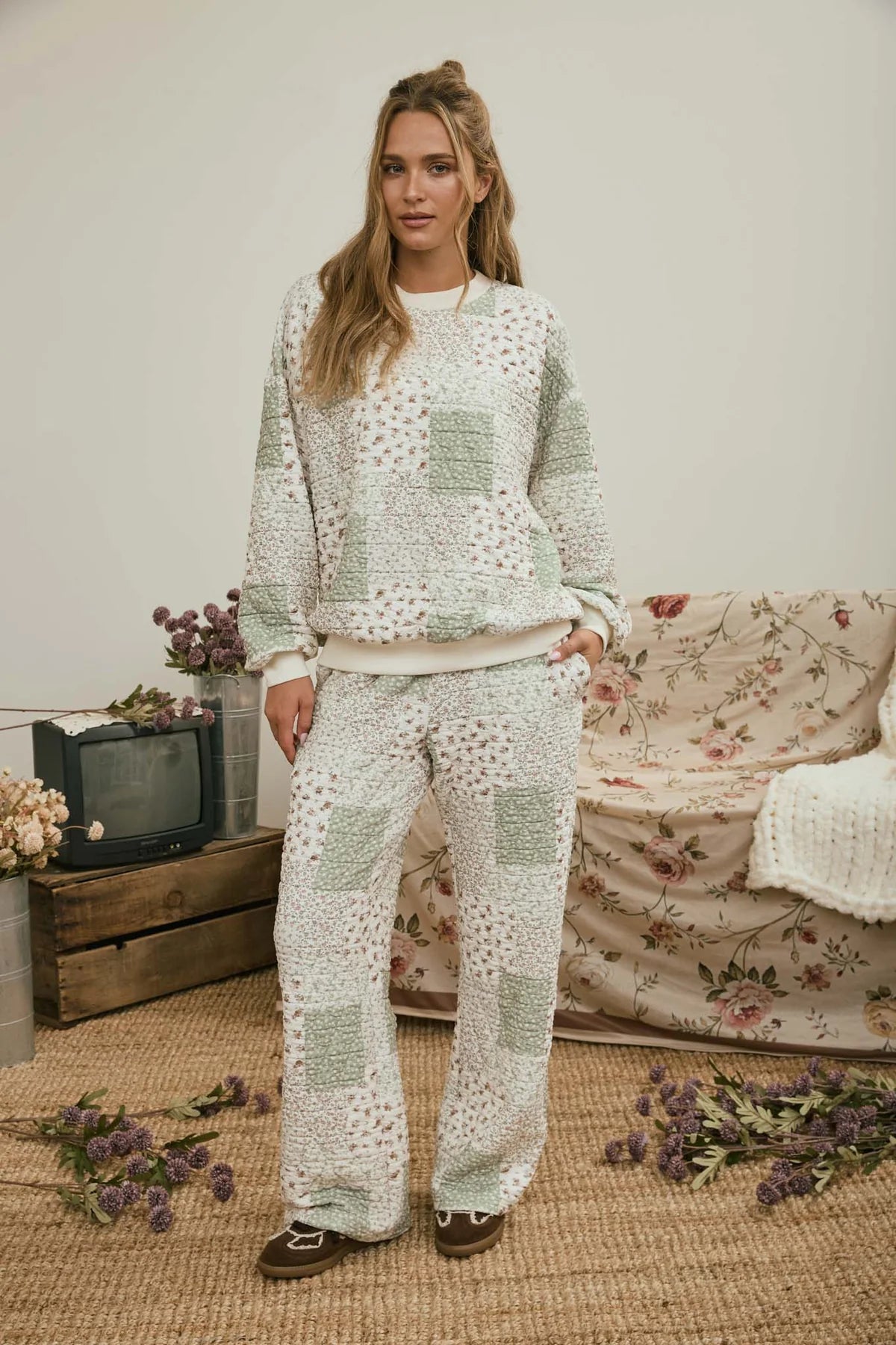 Olive Cottage Patchwork Pullover
