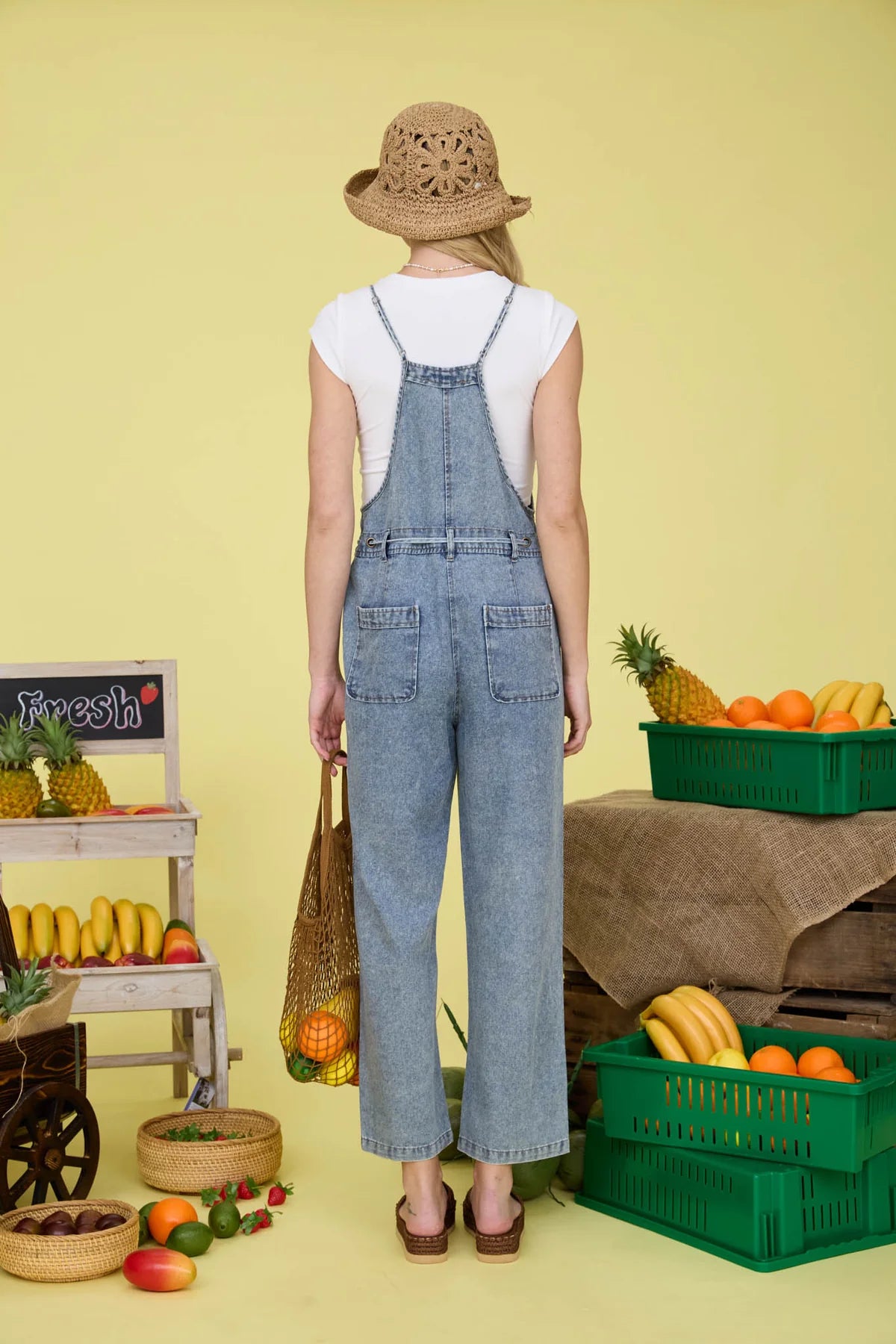 Market Day Denim Overalls