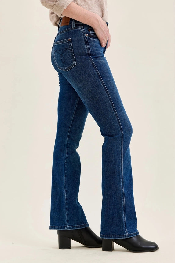Long Inseam High-Rise Bootcut Jeans – 34" Inseam