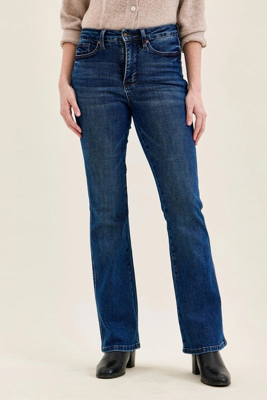 Long Inseam High-Rise Bootcut Jeans – 34" Inseam