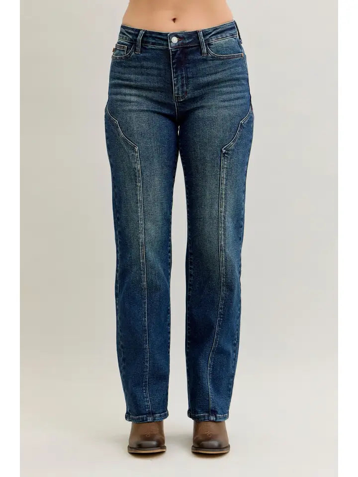Judy Blue Straight Western Seam Detail