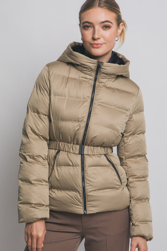 Belted Puffer Jacket