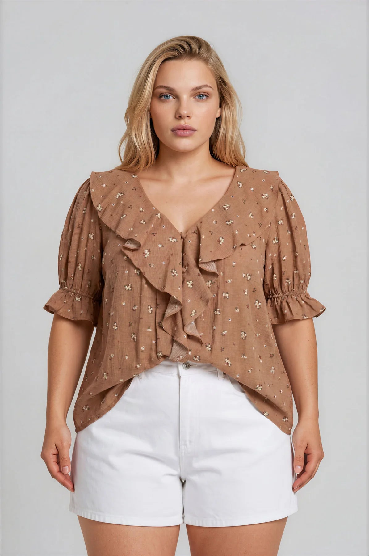 Prairie Bloom Ruffle Blouse