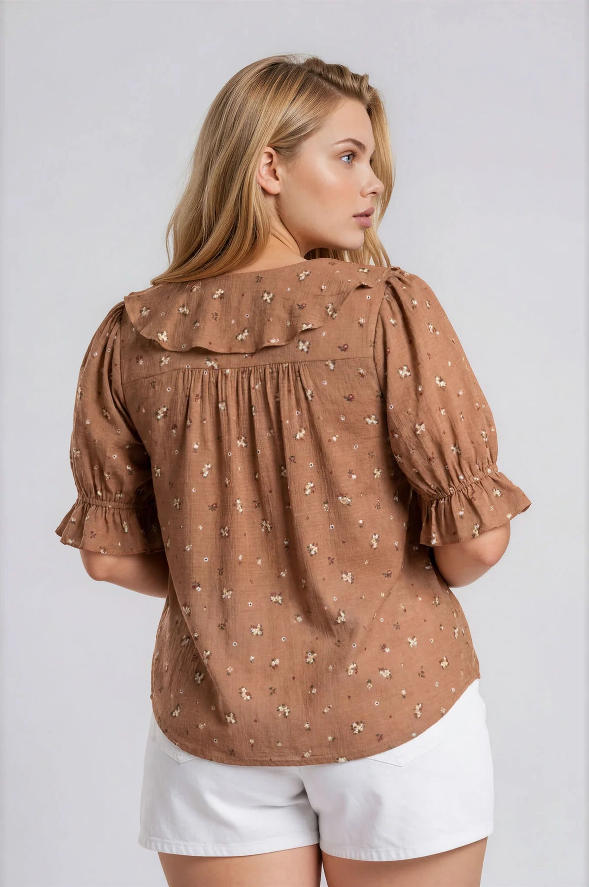 Prairie Bloom Ruffle Blouse