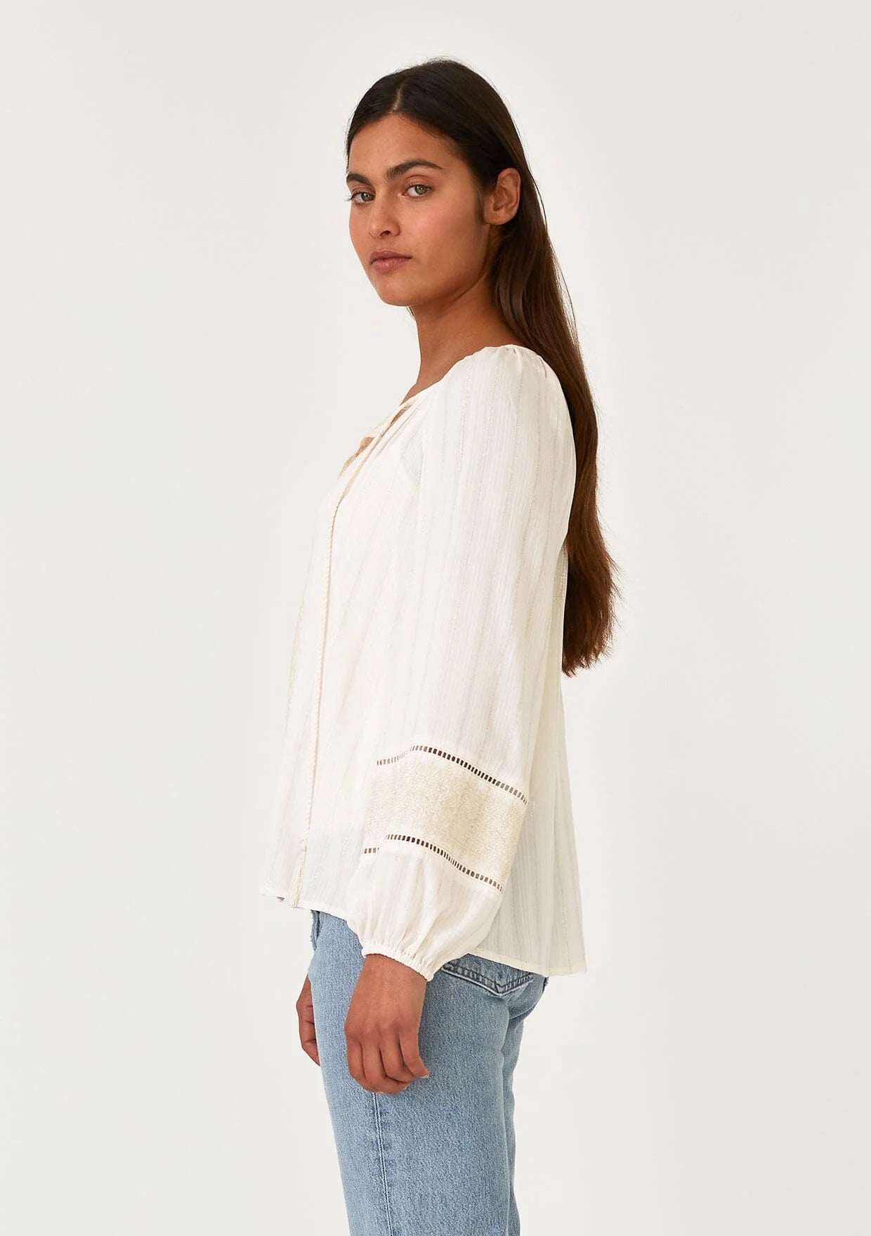 Free Spirit Embroidered Peasant Blouse