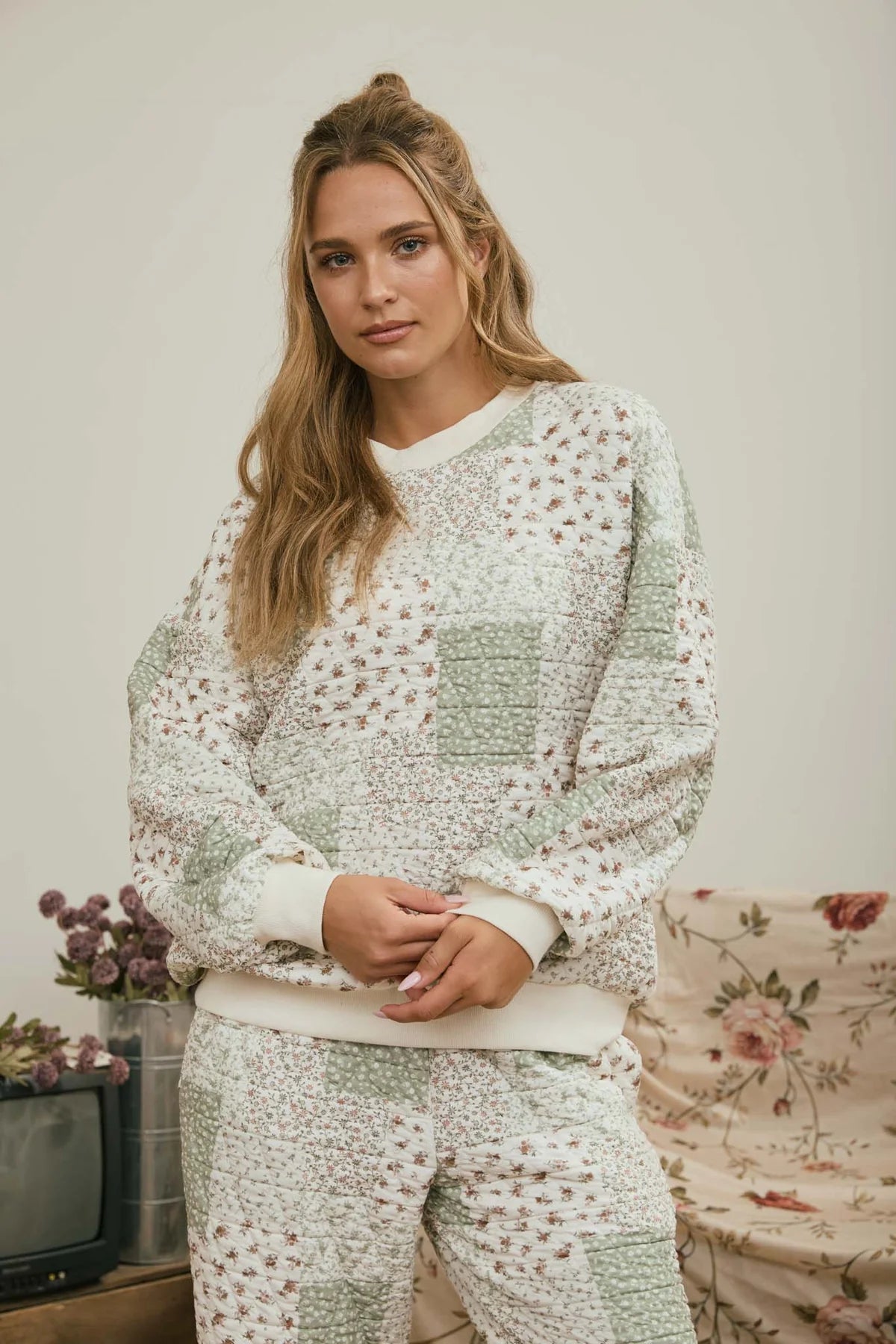 Olive Cottage Patchwork Pullover