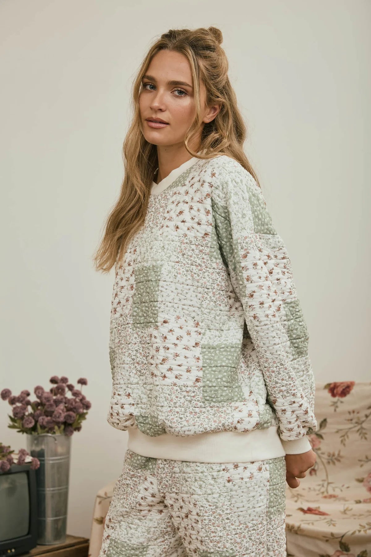Olive Cottage Patchwork Pullover