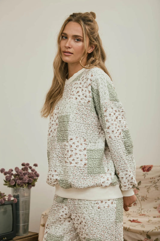 Olive Cottage Patchwork Pullover
