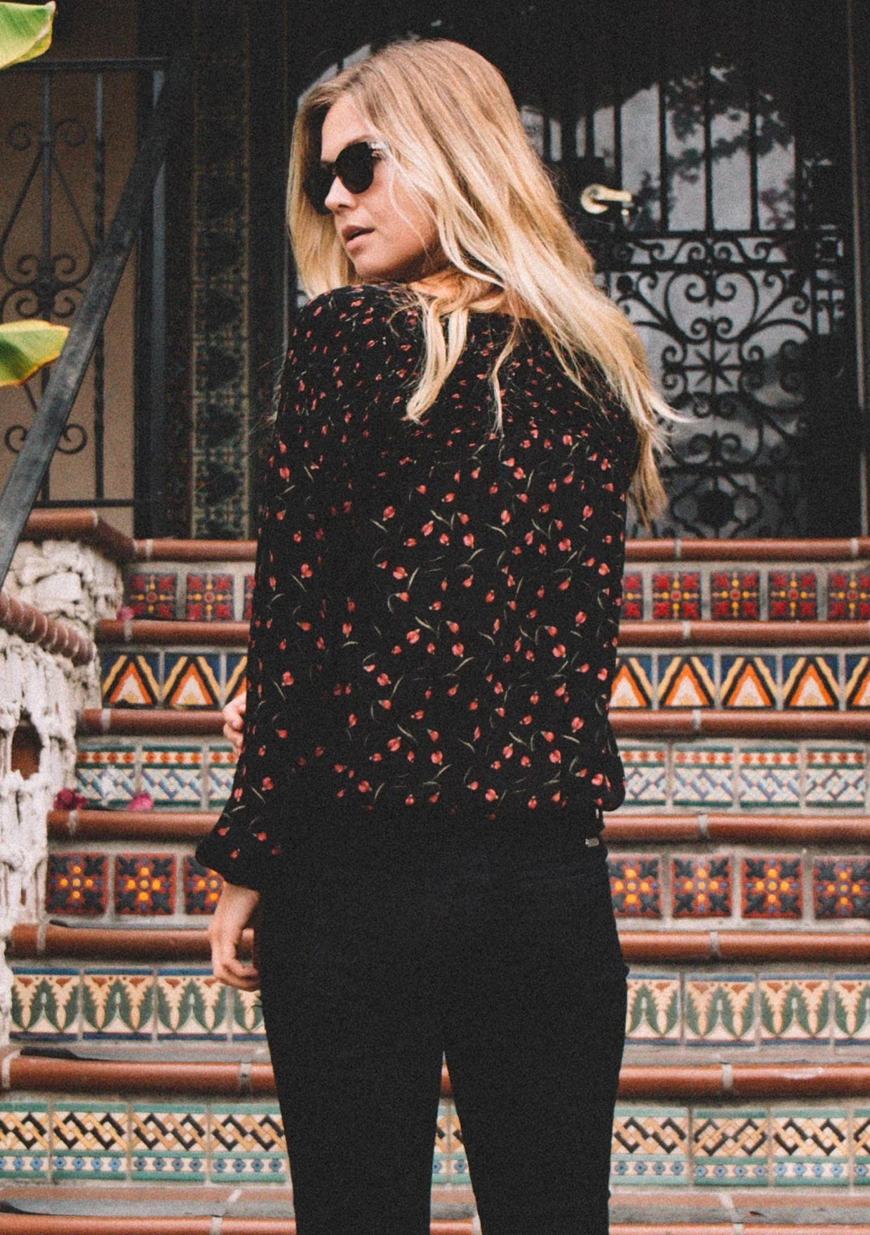 Kenzie Tulip Print Blouse
