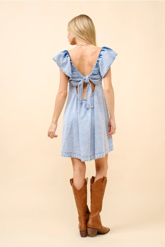 Sweetheart Denim Mini Dress