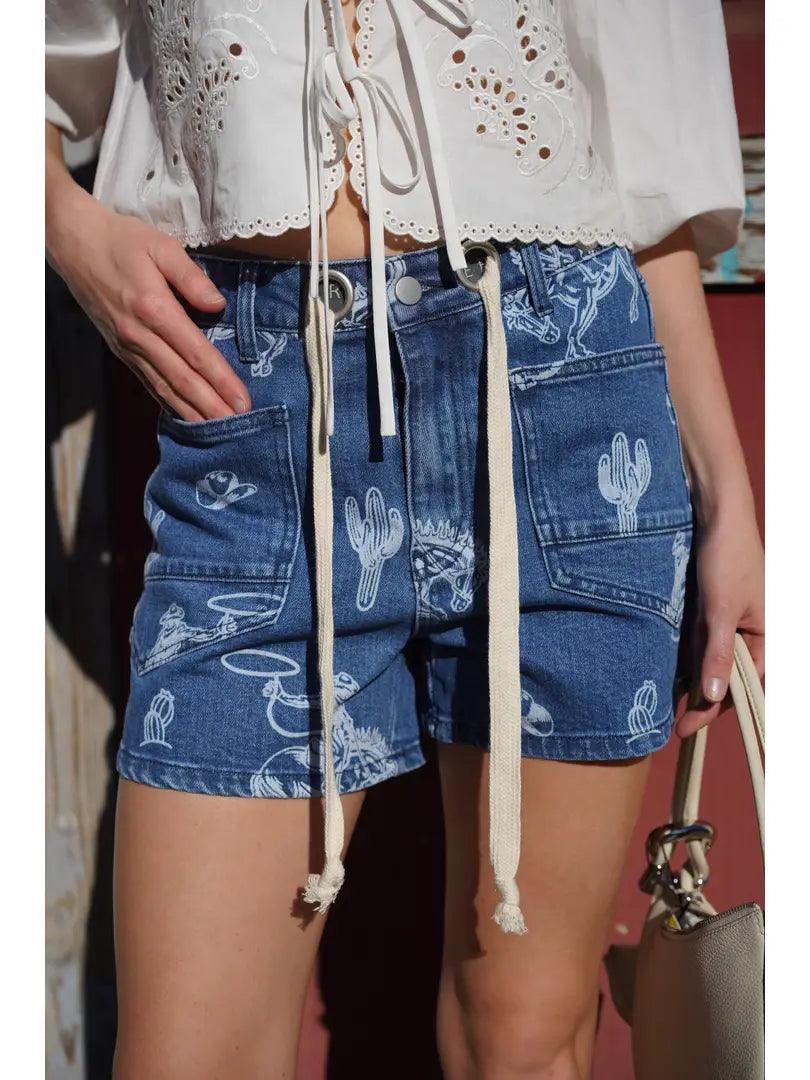 Rodeo Days Denim Shorts