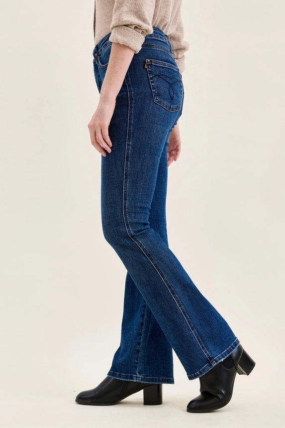 Long Inseam High-Rise Bootcut Jeans – 34" Inseam