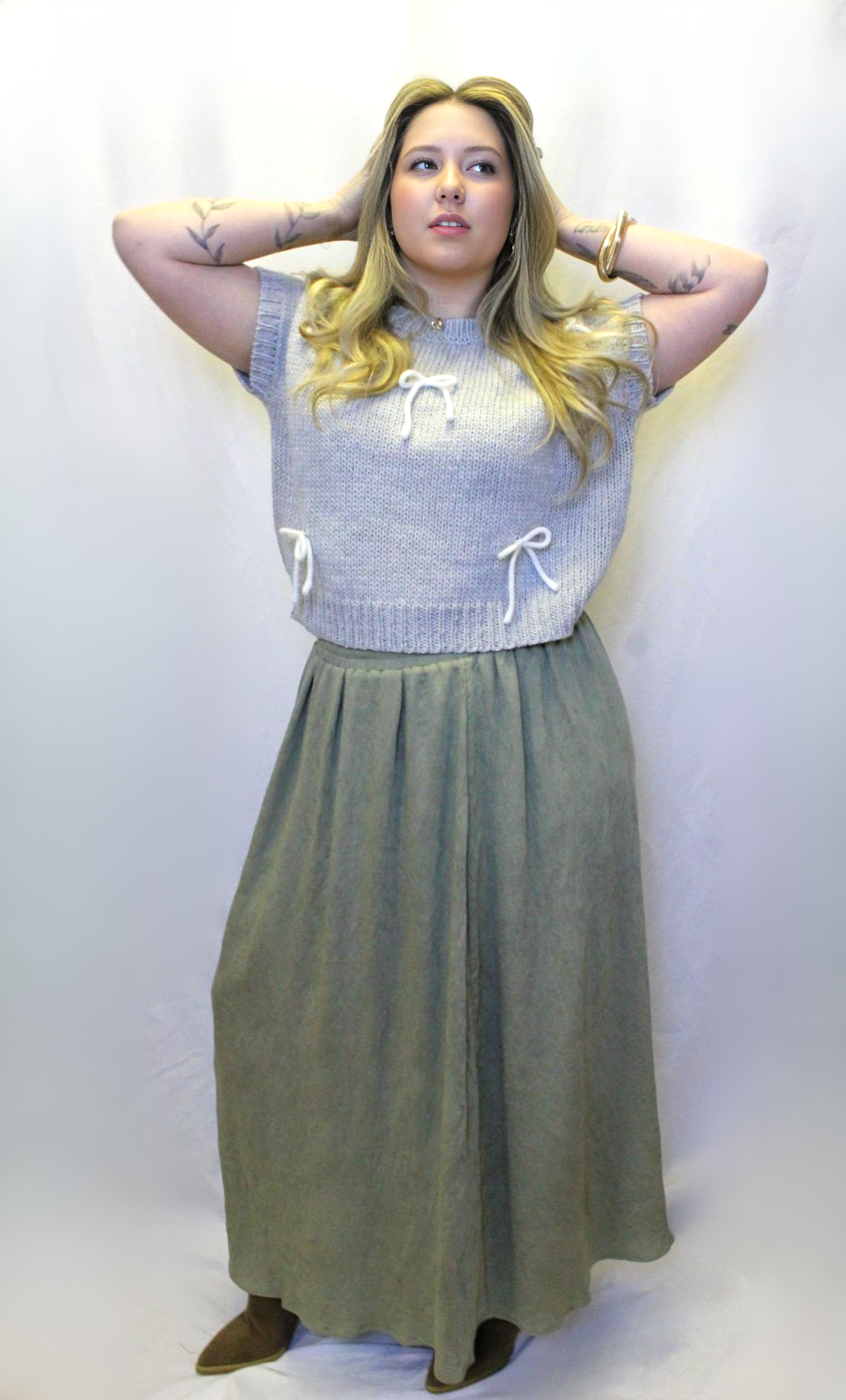 Spring Green Full Skirt