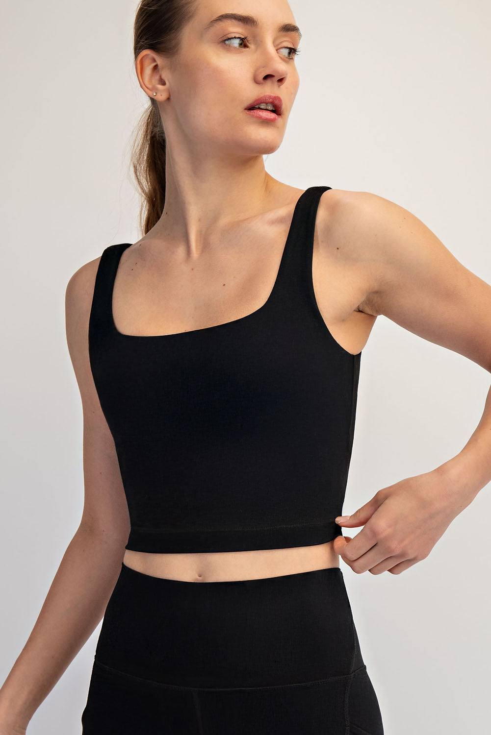 Everyday Square Neck Cropped Tank