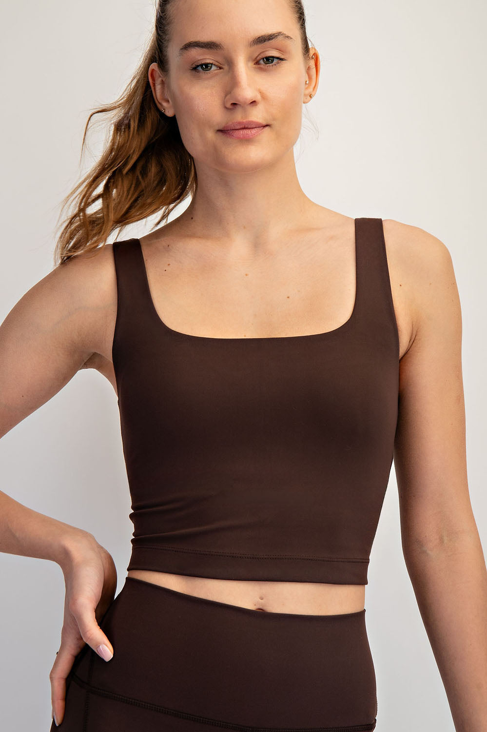 Everyday Square Neck Cropped Tank