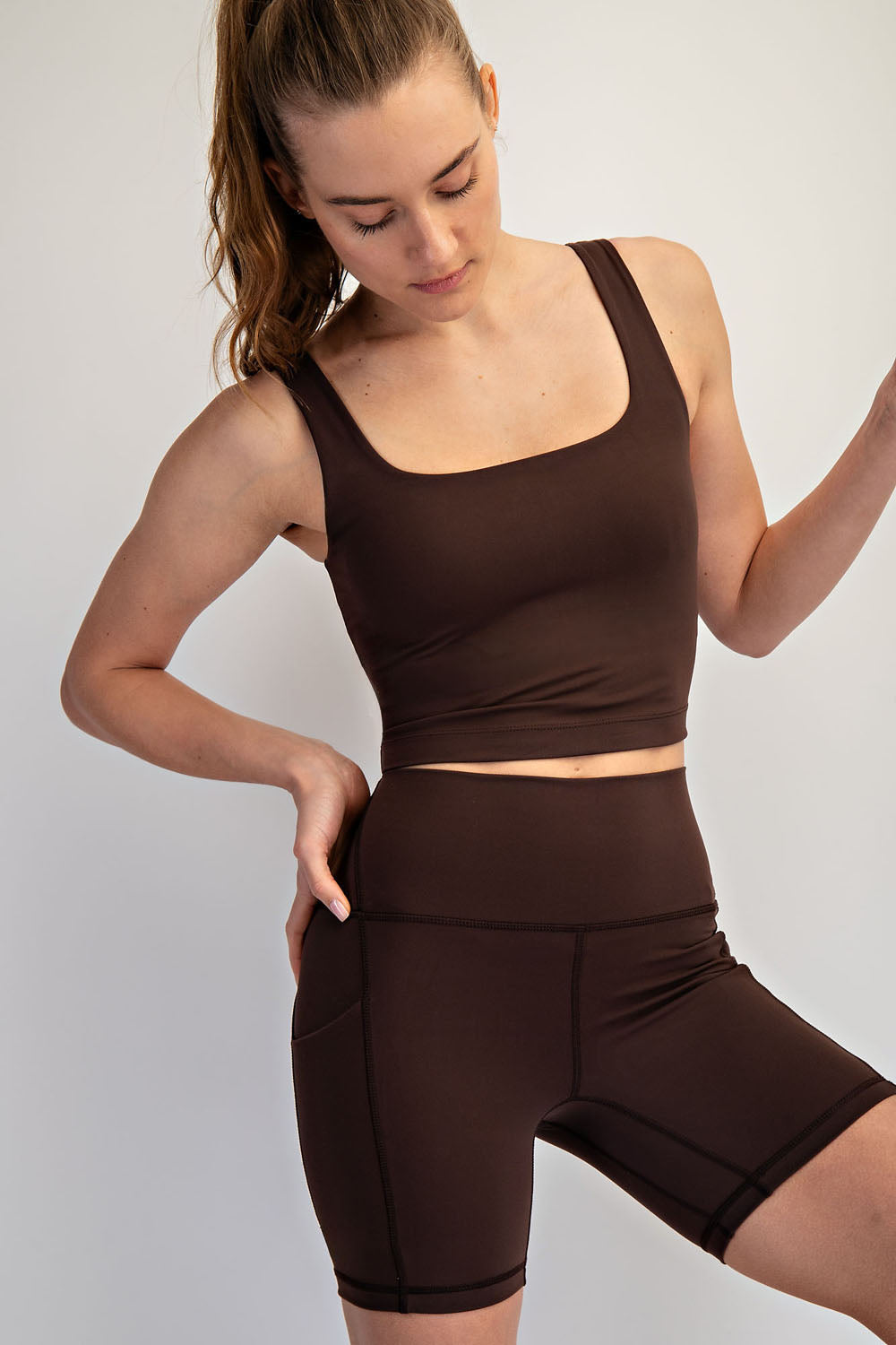 Everyday Square Neck Cropped Tank