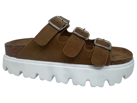 Plaza Tan Platform Sandal